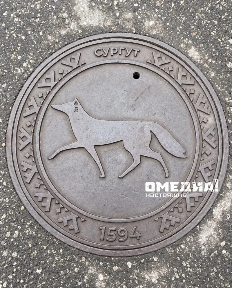 В Тюмени появились люки с гербом Сургута