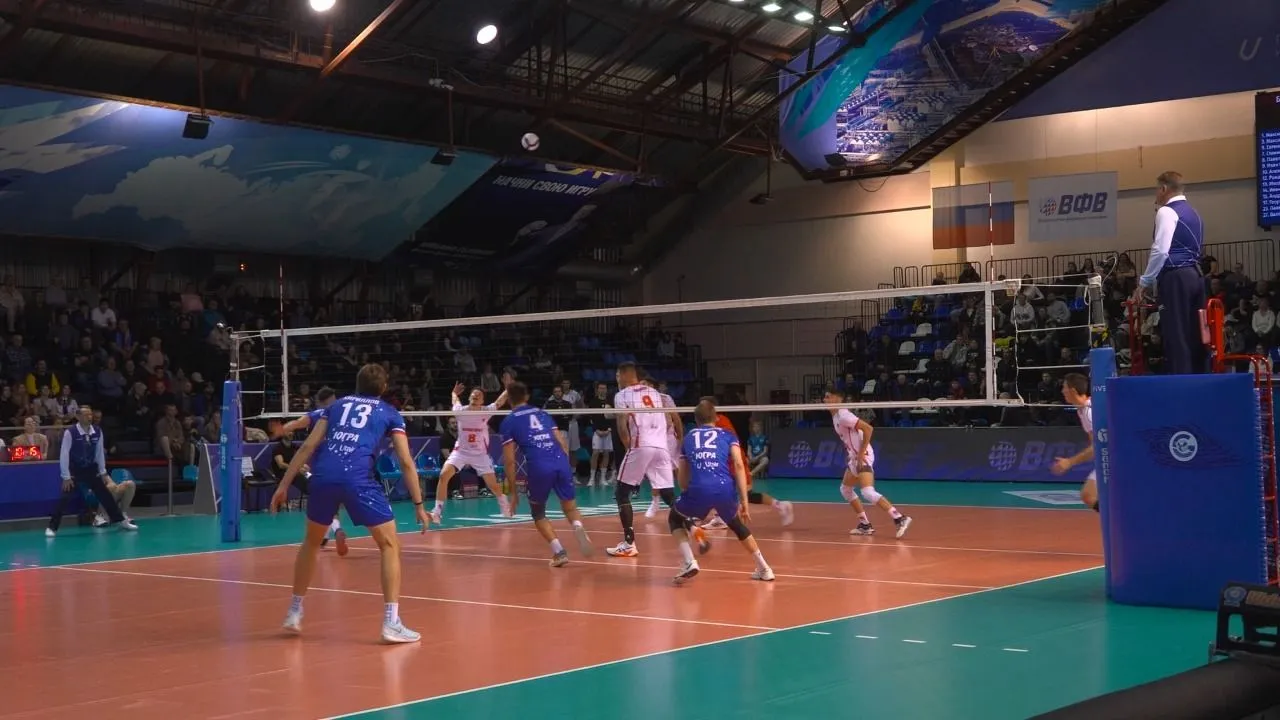 Волейбольный клуб «Газпром-Югра» завершил серию матчей с лидерами Суперлиги