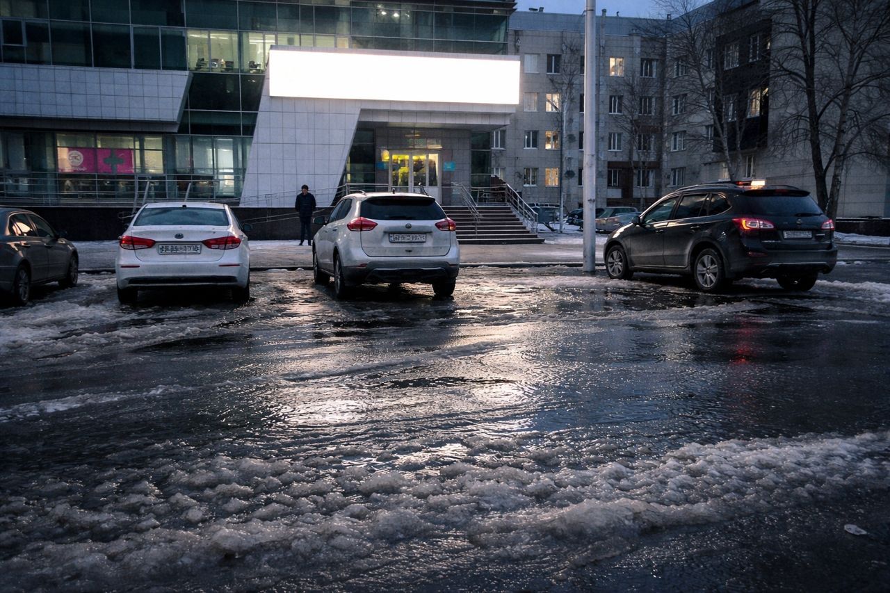 В Сургуте прорвало водовод в районе СОКБ